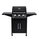 48*41cm Cooking Area Rotary Smokeless Natural Gas Grill with Side Shelf 35.5*42