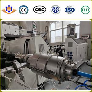 China 16 - 63MM PVC Pipe Production Line Plastic Pipe Extrusion Line Double Strands factory