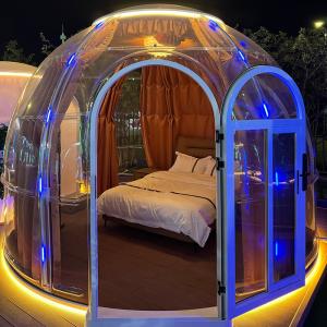 China Latest Design Outdoor Dome House Spherical House Bubble Room factory