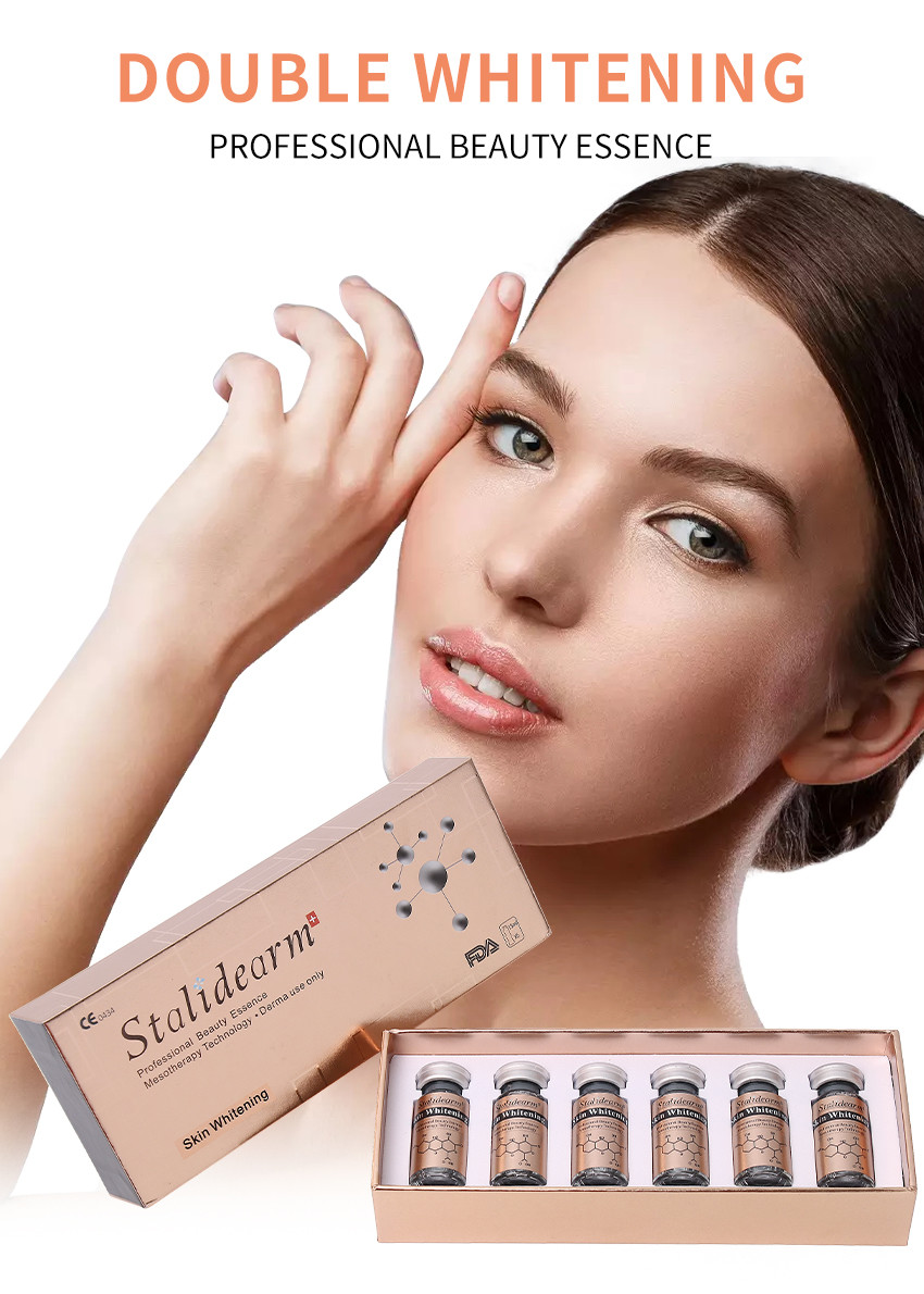 Luxurious 24k Hyaluronic Acid Meso Serum Set Lightweight Texture Acne Treatment Solution 10ml Bottle
