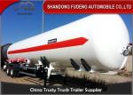 Gas Ammonia Liquid LPG Tank Trailer Volume 49.1 Cubic Meter Steel Material
