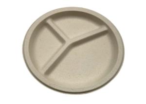 China φ225×18mm 16 Grams Biodegradable Sugarcane Bagasse Plates factory