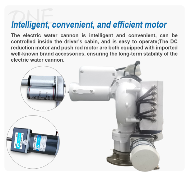 White Intelligent Electric Fixed Water Cannon for Electric Water Truck Direct