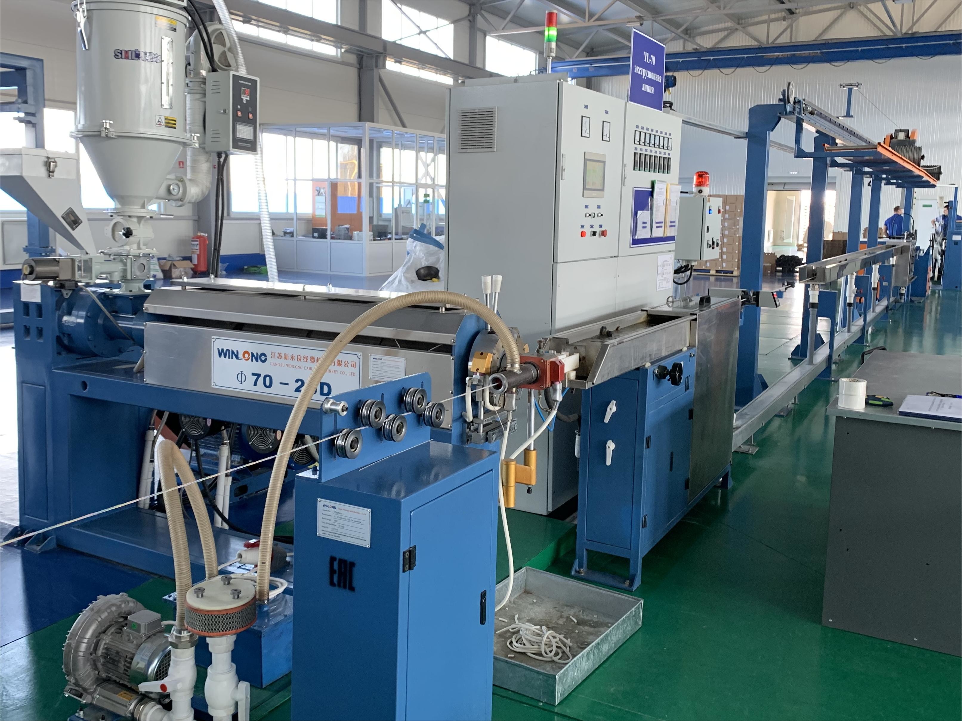 PTFE Wire And Cable Extruder Machine 60kg/H 11KW With Siemens Motor
