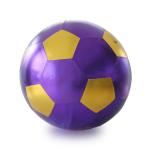OEM ODM Accepted 25cm Kids Shiny Pvc Inflatable Plush Fabric Covered Toy Soccer
