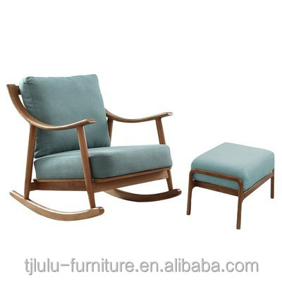 Mail Packing Wooden Furniture Rocking Sofa Chair for Home and Office in North Europe Style Design