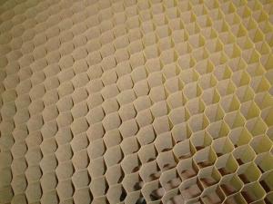 China High Strength Paper Honeycomb Door Core Cell Size 15mm 20mm 25mm factory