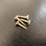 15MM Yellow Zinc Plated Steel Cross Recessed Countersunk Head Chipboard Screws