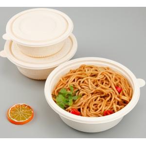 600ml 800ml Microwavable Round Cornstarch Lunch Box For Take Aways Container