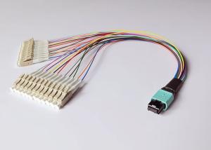 China 0.9mm OM4 Mtp Breakout Cable 12 Fibers Multimode For Cassettes factory