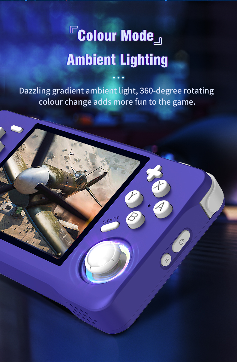 XF35H Retro Handheld Video Game Console 3.5-Inch IPS Screen 64GB 128G Games