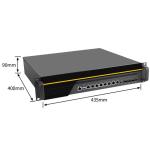 2U Rackmount firewall PC appliance soft router 8 Gigabit LAN 4 ports 10G SFP