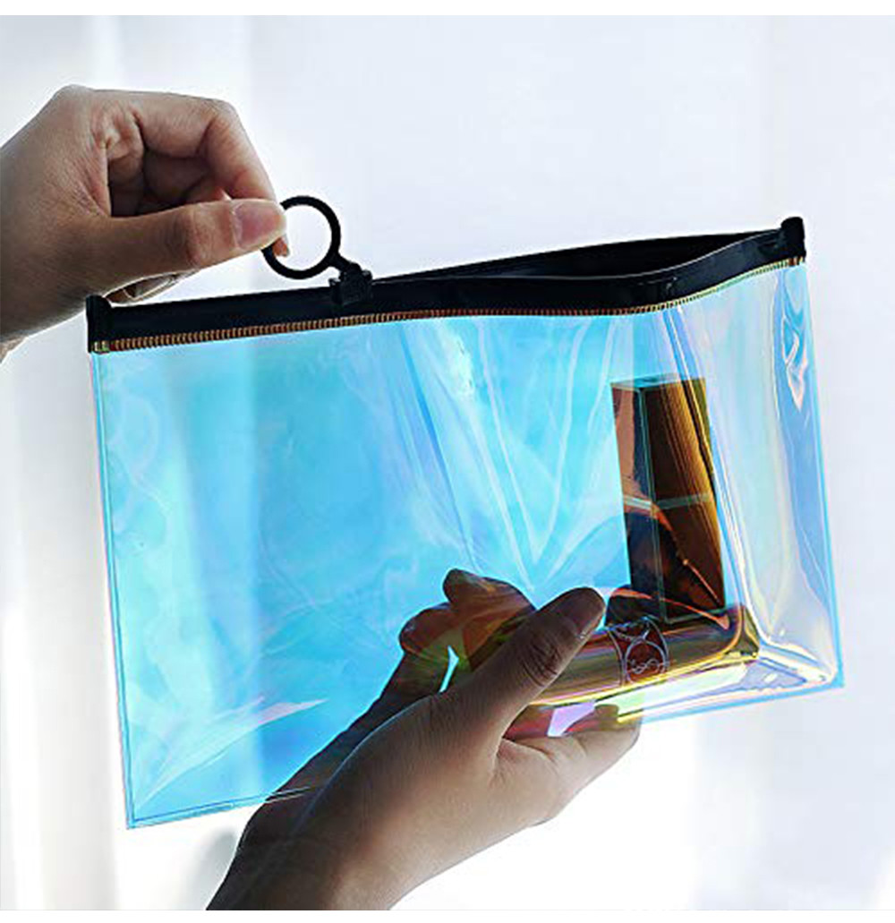 Waterproof Clear Hologram Cosmetic Carrying Case