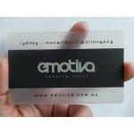 Plastic PVC transparent clear printed business card,PVC transparent business