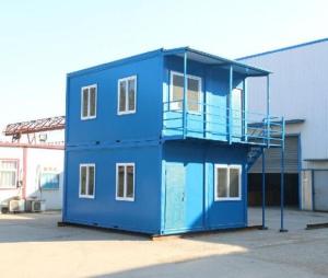 China steel structure movable worker camp two stories flat pack container house factory