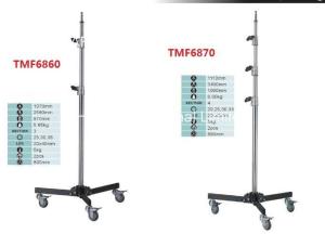 China 2 - 7 M Heavy Duty Photographic Tripod Work Light Stand Telescopic Steel Chrome Plating factory