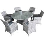 Patio Wicker Rattan Outdoor Dining Table Park Balcony Courtyard Patio Sofa