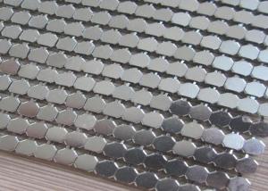 China Stainless Steel Oilproof 7mm Metal Sequin Fabric Exterior And Interior factory