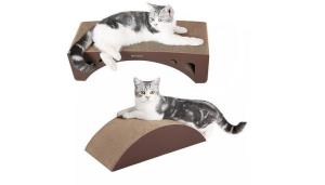 China Solid Motion Activated Cat Lounge Scratcher Humidity Under 14% Easily Carry factory