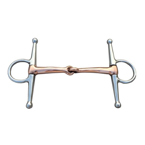 Stainless Steel Horse Chewing Mouth Roller with Brass Hardware and Copper