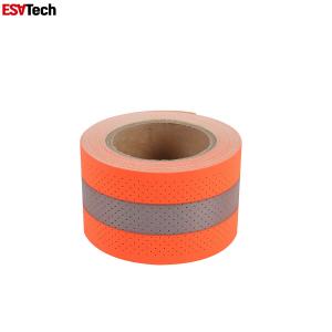 China Sew On Fire Resistant Reflective Fabric Tape FR Reflective Tape For Safety Wear factory