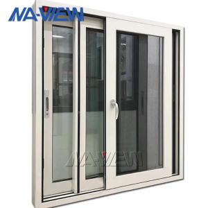 China Guangdong NAVIEW Big Glass Standing Prefabricated European Standard Bulletproof Aluminum Sliding Window Factory factory