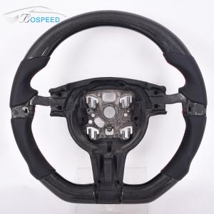 China Smooth Leather Porsche Carbon Fiber Steering Wheel 3K 6K 12K Weave factory