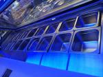 Blue Ray 2 Door Refrigerated Sandwich Prep Table With Glass Lid Fan Cooling /