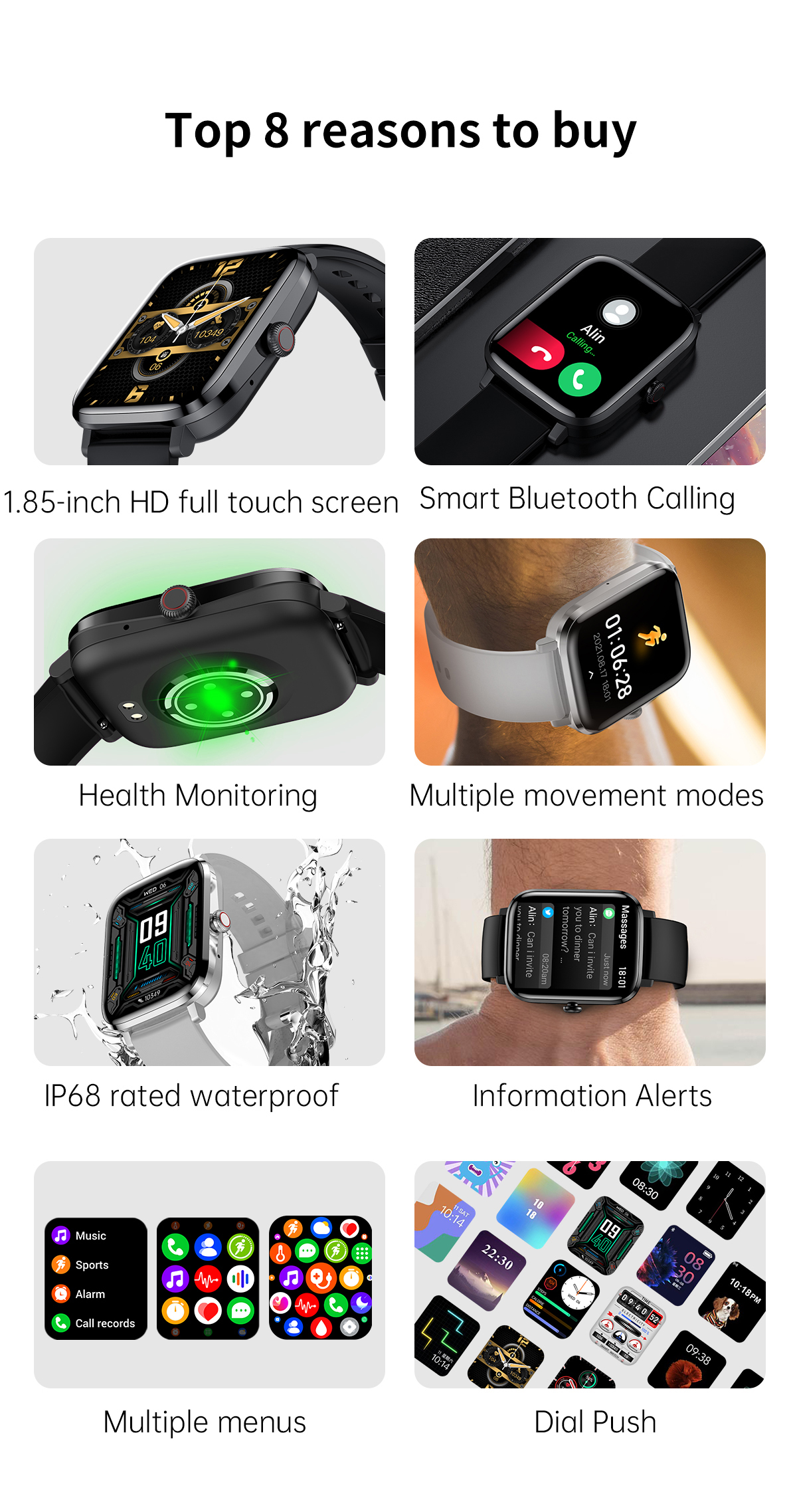 Gift Bt Connect Sport HK20 Smart Watch With Ecg For Men Compatible With Android Fitness Tracker