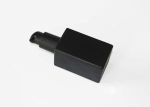 China Square Shape Matte Black Glass Pump Bottles 120ml For Body Serum / Essential Oil factory
