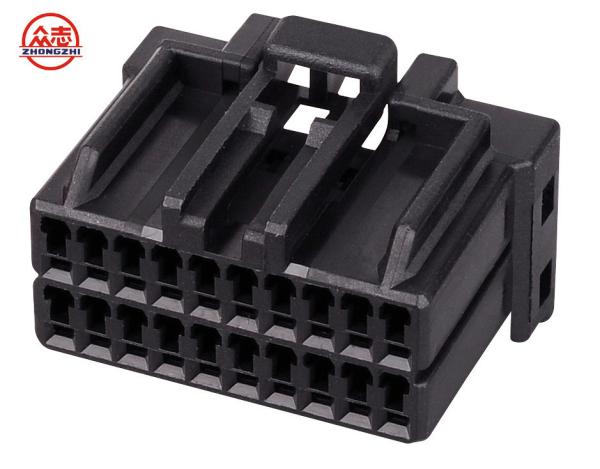 Plastic Black Automotive Wire Connectors 20 Pins Auto Connectors For Wire