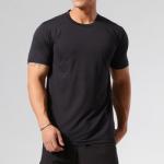 Custom Logo T Shirt 95%Cotton 5%Spandex Gym Fitness Training Plain Men T Shirt