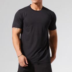 China Custom Logo T Shirt 95%Cotton 5%Spandex Gym Fitness Training Plain Men T Shirt factory