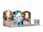 Advertising Portable Trade Show Booth Displays Indoor Time Saving Floor Standing