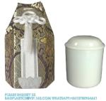 Japanese Funeral Wooden Urn Bone Box And Bag With Flower Pattern Funeral