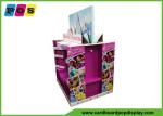 Point Of Sales Cardboard Display Shelves , Four Sided Corrugated Display Stand