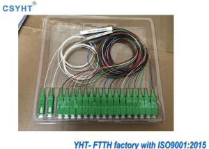 China SC/UPC Fiber Optic Splitter 1x2 1x4 1x8 Steel Tube Material Low Insertion Loss factory