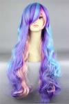 Colorful Curly Natural Looking Synthetic Wigs Women Non Flammable