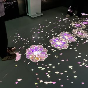 Mobile Interactive Floor Projection System with 4000 Lumens Brightness and