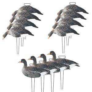 China Waterproof Plastic Lifelike Anti Scratch Silhouette Geese Decoy For Specklebelly Goose Hunting factory
