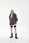 Couple′s Style Autumn and Winter Custom 280GSM Cotton Shirt Loose Hip Hop Large
