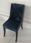 Beech wood Modern design blue velvet fabric upholstery dining chair,desk chair