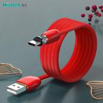 Stable Antiwear Magnetic USB Data Cable , Liquid Silicone Magnetic 360 Charging