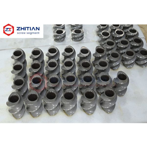 TiCN Carbonitride Alloy Twin Screw Extruder Screw Elements with Wear and