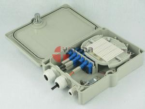 China Durable Fiber Optic Splitter Box 16 Cores 3 Cable Glands SC LC CATV FTTX GPON Adapter factory