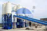 HZS180 Belt Type Concrete Mixing Station, PLC control Concrete Batching
