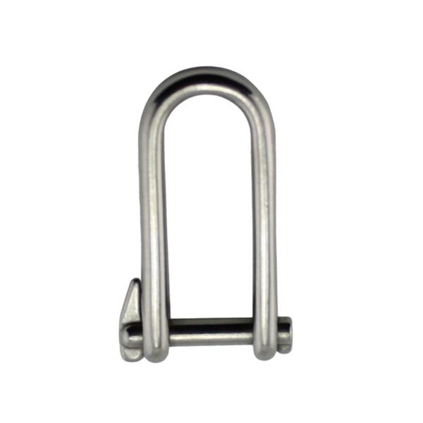 Marine Hardware Shade Rigging Sail 316 Stainless Steel Long D Shackle With Eye