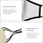 ROHS Anti virus Reusable Washable Dust Mask , Cotton Dust Proof Face Mask