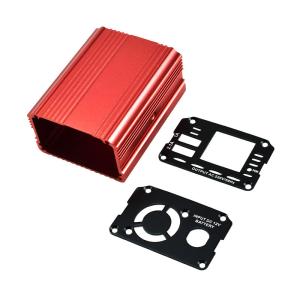 Anodizing OEM Red Blue Power Extruded Aluminium Enclosure With CNC Processing