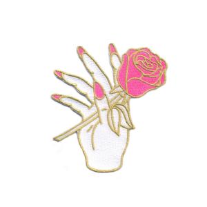 China Clothes Patch 100% Embroidered Stick Iron On Back Applique Patches For Hats Bags factory
